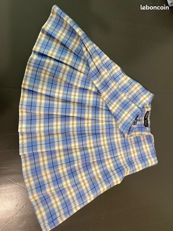 Jupe plissée à carreaux shein 34/XS (image 2)