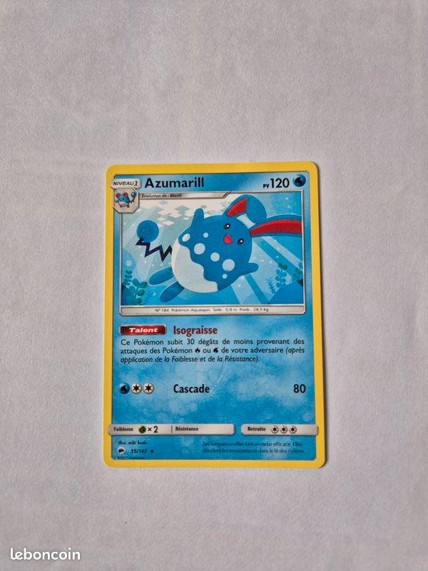 Lot de cartes Pokémon (énergie eau) (image 7)