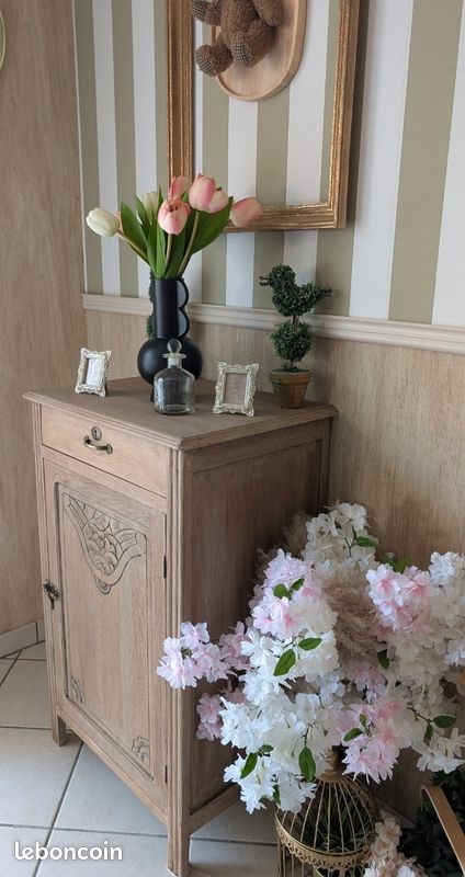 Meuble vintage type confiturier Relookée style campagne et cottage (image 2)
