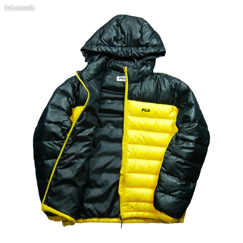Fila Doudoune Homme Taille M Jaune #QWE1055 Vêtements
