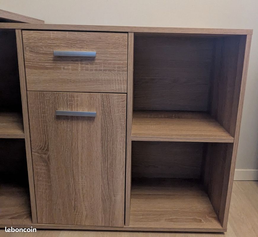 Bureau avec meuble amovible (image 2)