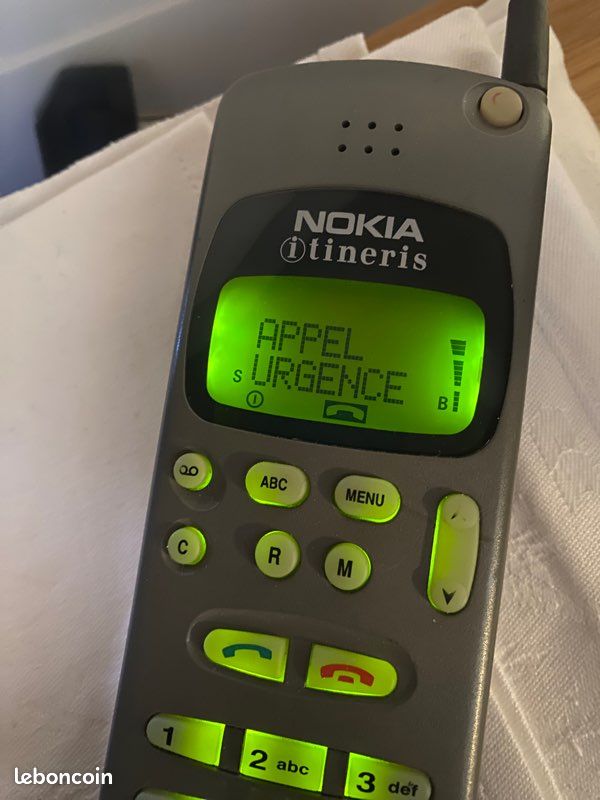 Rare collector vintage Nokia 2110 NHE-3DN 1994 ITINERIS GSM 1er sms Nokia tune fonctionnel très bon etat (image 6)