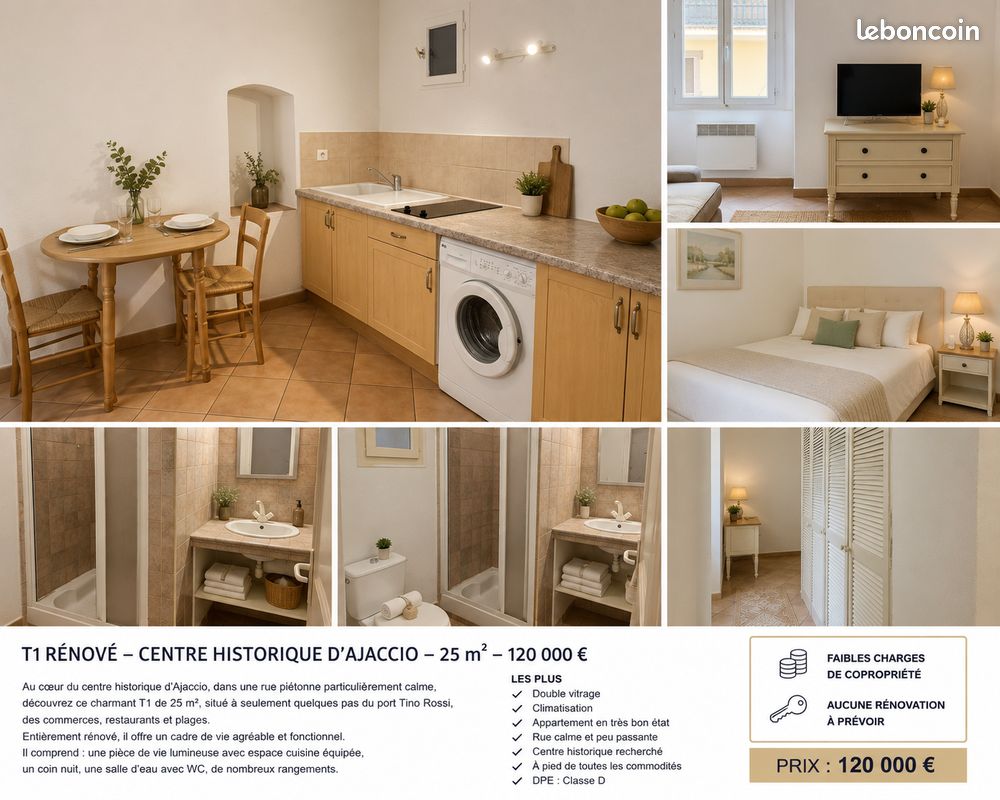 Appartement 2 pièces 25 m² · à Ajaccio · 25 m² · 120 000 €