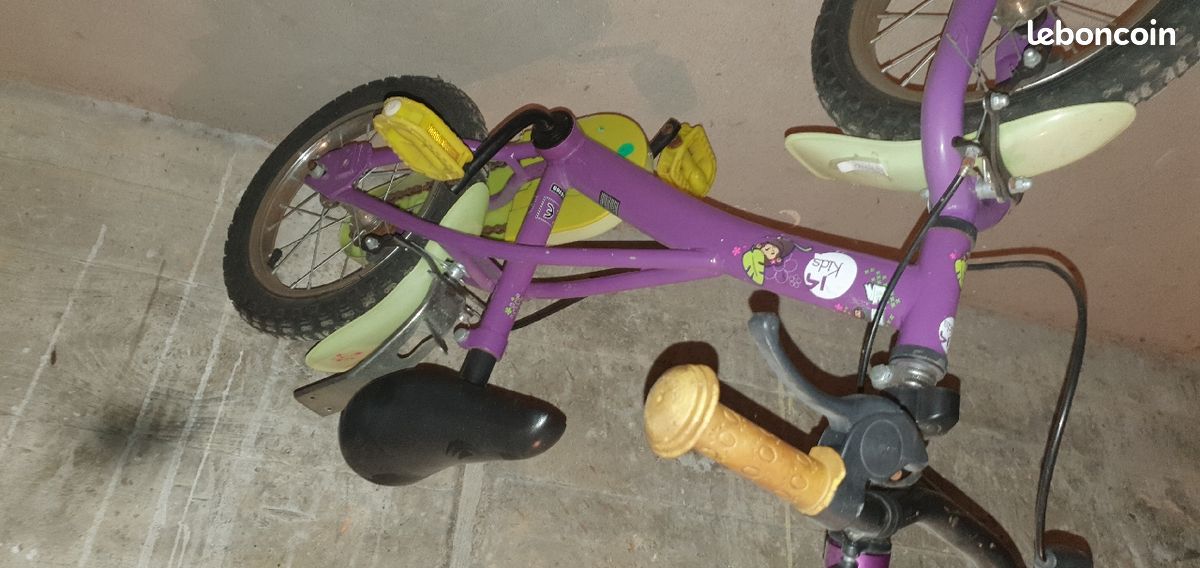 Vélo enfant violet (image 1)