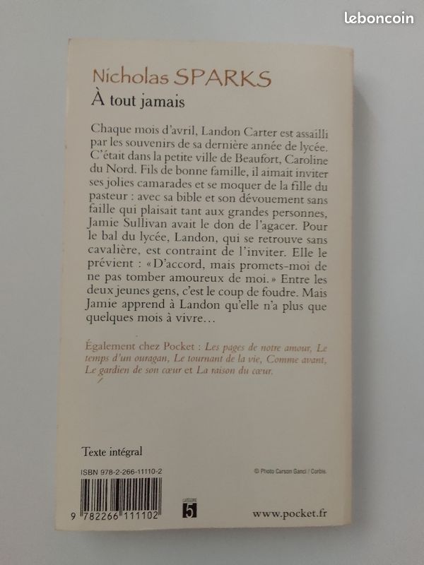 Nicholas Sparks - A tout jamais (image 2)