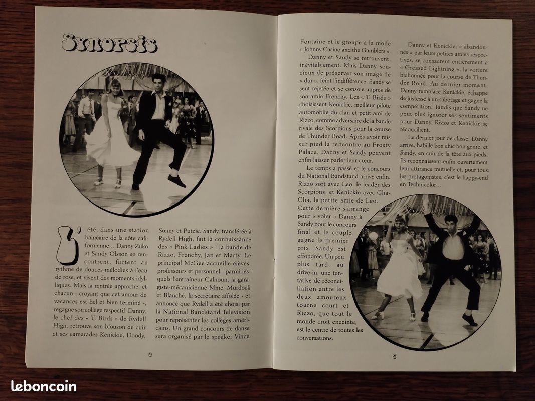 Grease dossier de presse original 1995 (image 2)