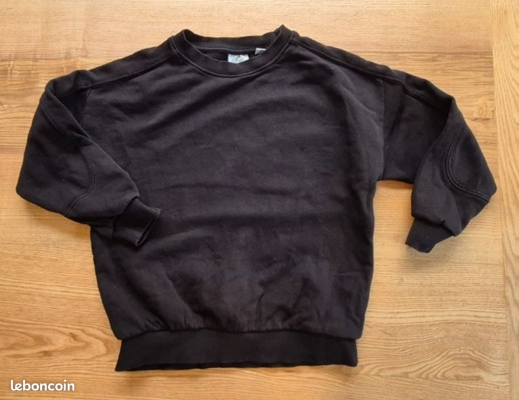 Sweat noir 110 cm (image 1)