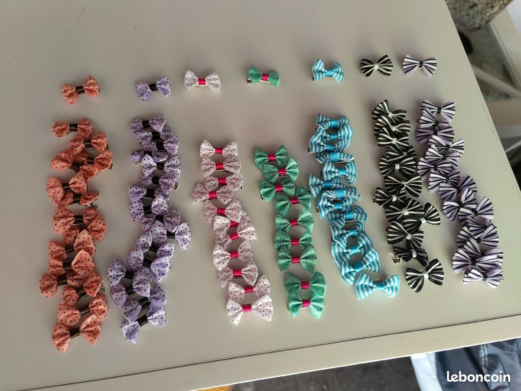 Barrettes pour cheveux en tissu (image 2)