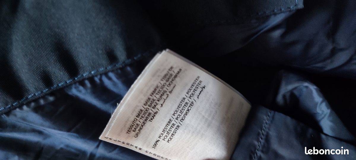 B11m: Doudoune épaisse "Avenue Georges IV Paris". Neuf. Bleu Navy. Taille M (image 16)