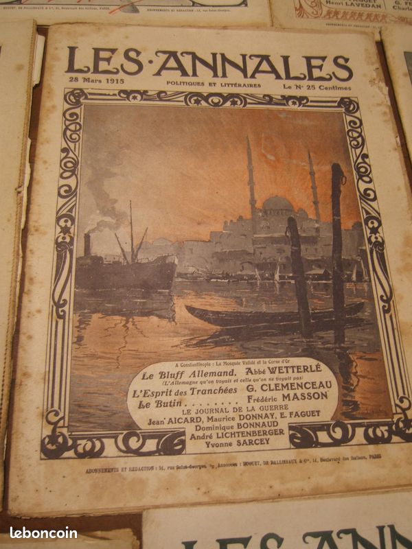 9 revues LES ANNALES de 1915 (image 7)