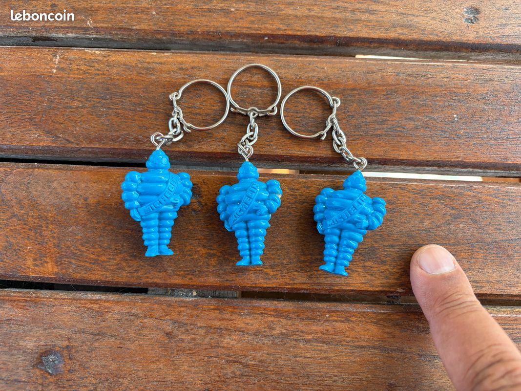 Lot x 3 porte clefs Michelin bibendum (image 1)