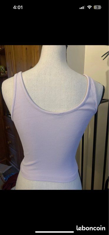 Débardeur Pimkie à Imprimé étoiles Rose Métallisé - Taille XS - Occasion En Très Bon état