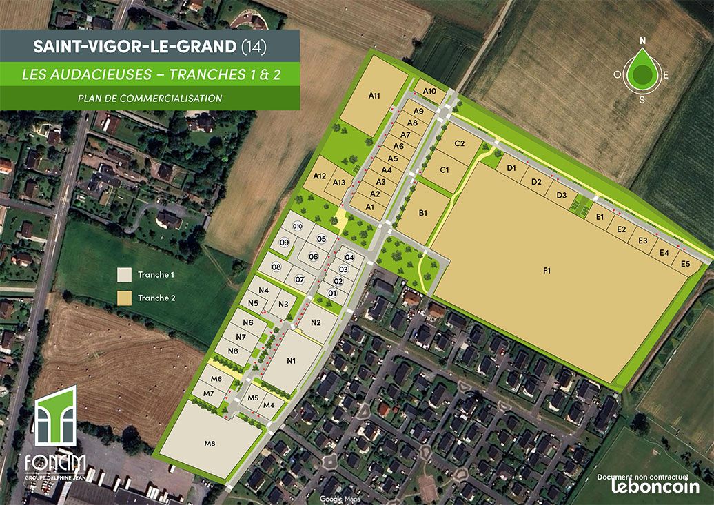 Terrain 396 m² Saint Vigor Le Grand · à Saint-Vigor-le-Grand · 80 000 €