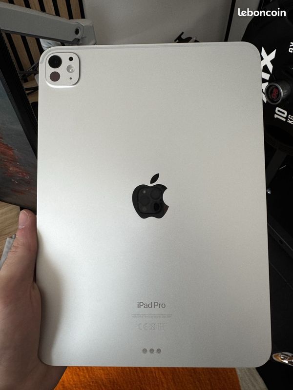 IPad Pro 11" M4 (256 Go) Silver + Magic Keyboard Blanc + Facture (encore sous garantie) (image 3)