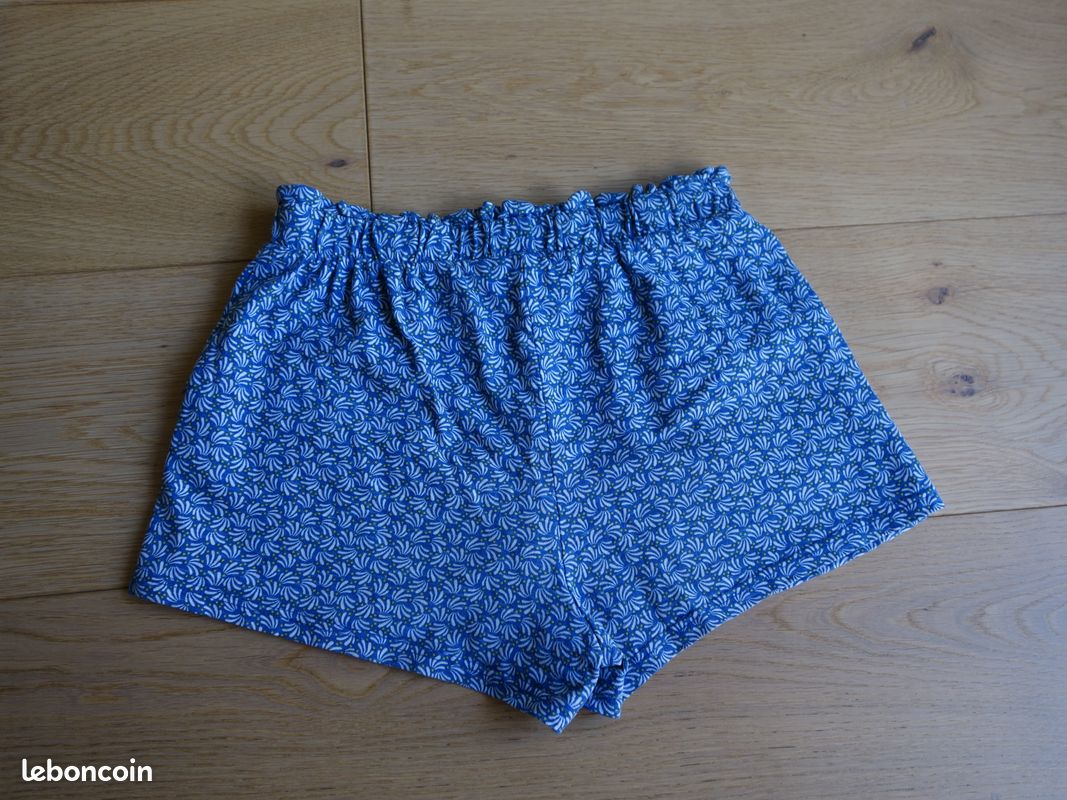 Short Boyfriend Fille Lipsy Bleu Coton - Taille 9-10 Ans (tour De Taille 22") - Très Bon état