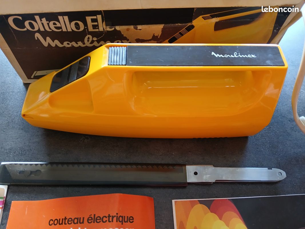 Couteau électrique Moulinex vintage orange (image 3)