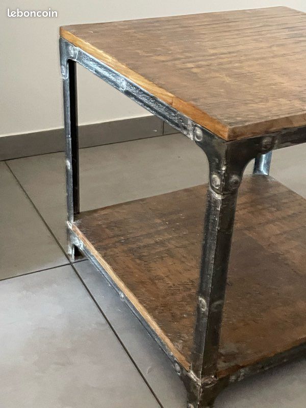 Table basse fer et bois (image 2)