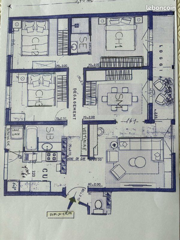 Appartement 5 pièces 81 m² · à Anglet · 81 m² · 275 000 €