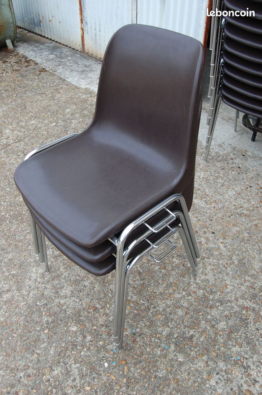 Chaise coque plastique empilable et accrochable, Qté 42+17 (image 6)