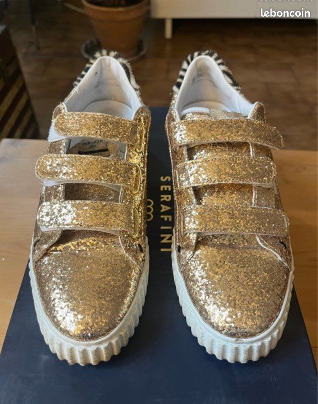 Serafini Sneakers Serafini Scratch Paillette Basket Serafini T39