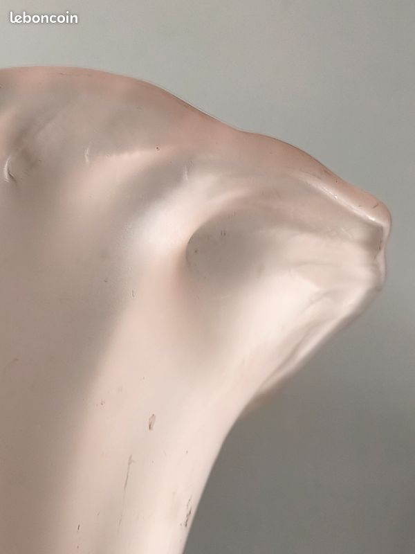 Vase Vintage en Verre Givré des années 1970 (image 8)