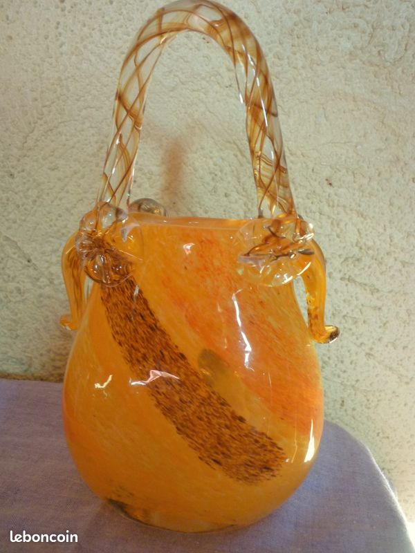 Petit sac à main verre soufflé Murano - ETAT NEUF (image 4)