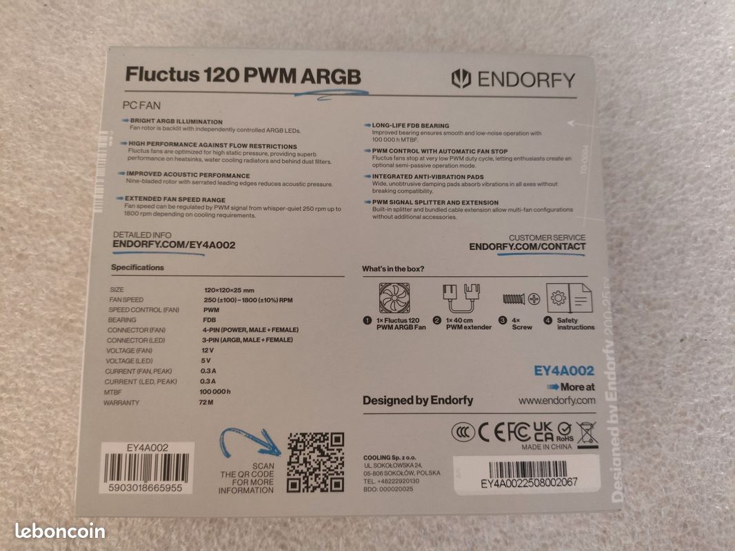 Ventilateur Endorfy argb (image 5)