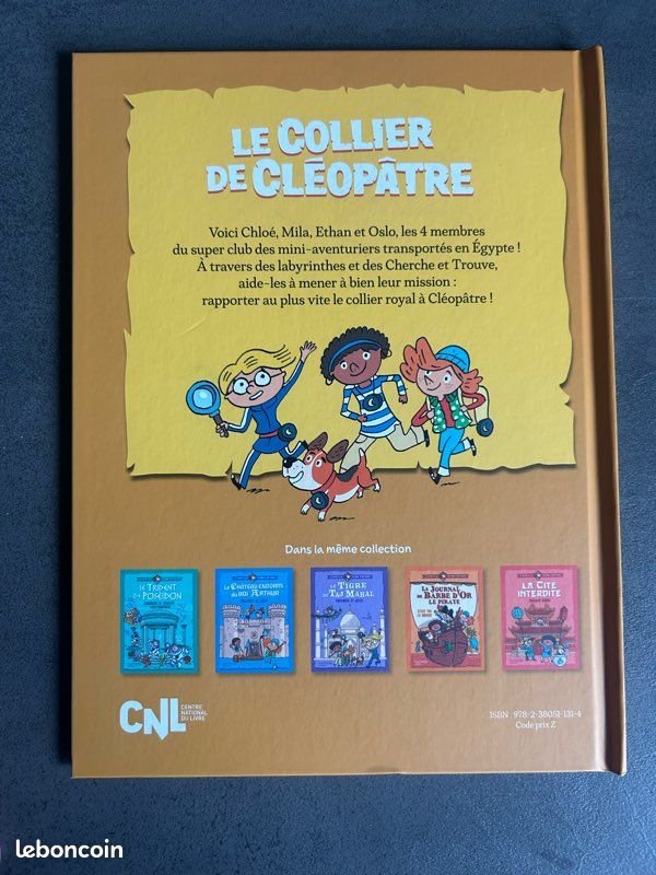 📚 Livre MacDo/Hachette - Le super club des mini-aventuriers - Le collier de cléopatre (image 2)
