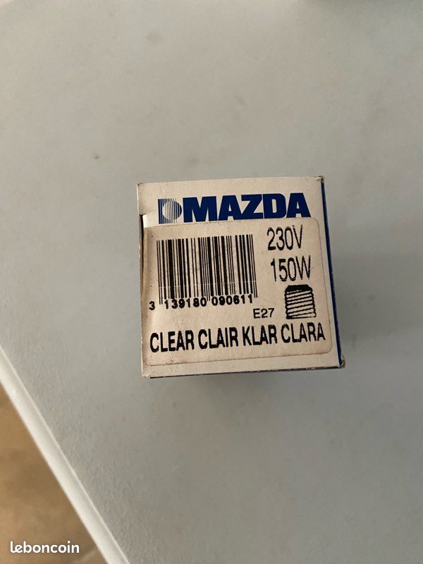 Ampoule MAZDA 150W E27 - Forme Goutte - À Incandescence - NOS