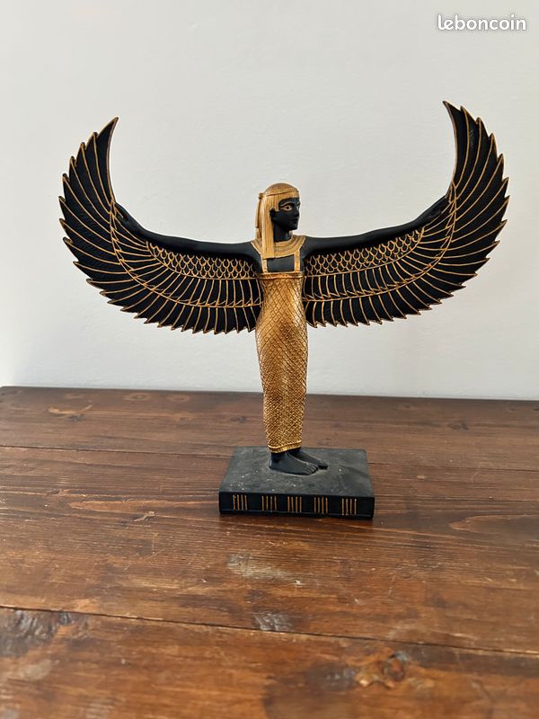 STATUETTE ÉGYPTIENNE EN BOIS REPRÉSENTANT UN RAMEUR. Moye... - 84109538-550