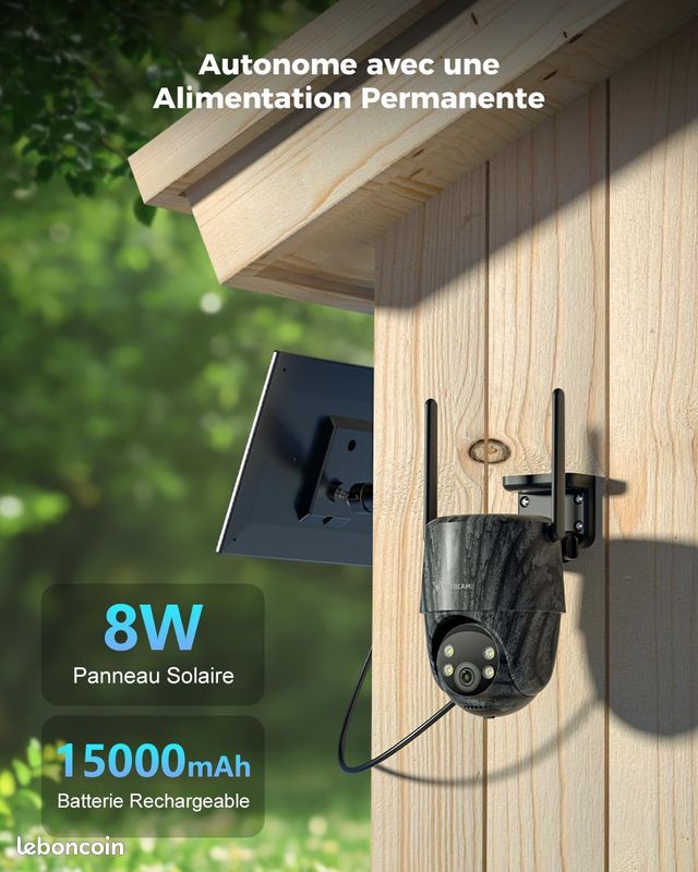 NEUVE Caméra de chasse 2K solaire et 4G pour surveillance extérieure (image 3)