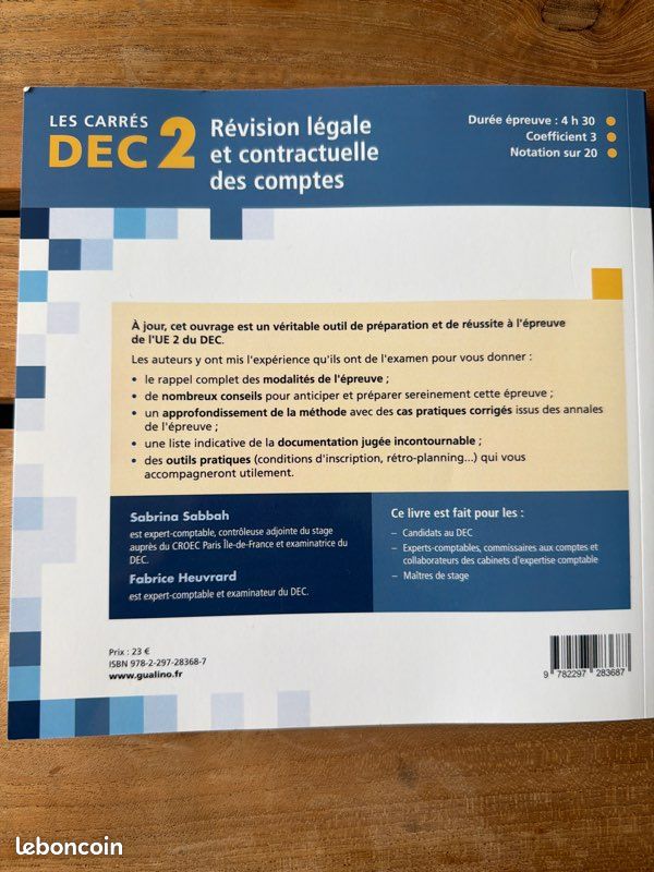 DEC révision légale et contractuelle des comptes 2025 (image 2)