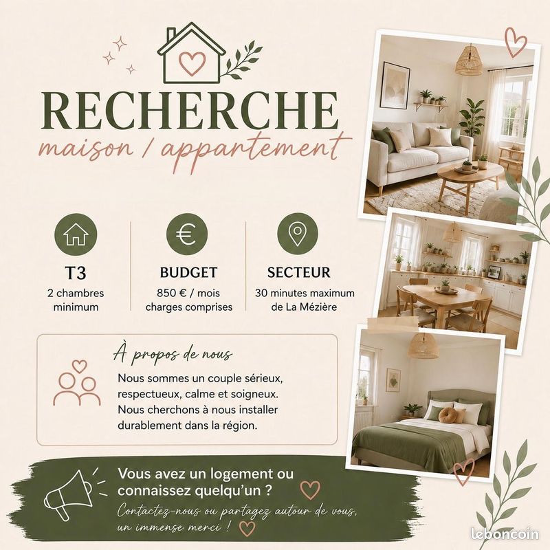 Maison 3 pièces 70 m² · à La Mézière · 70 m² · 900 €/mois