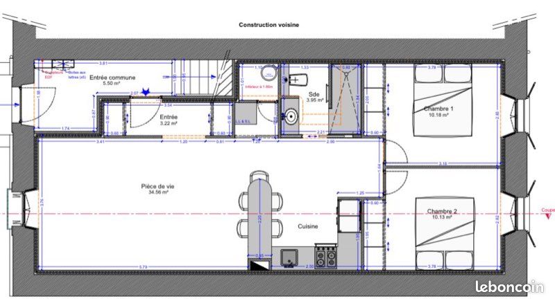 Appartement 3 pièces 65 m² · à Camps-la-Source · 65 m² · 153 000 €
