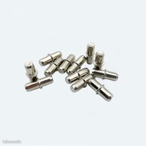 Lote De 12 Taquetes Metálicos Niquelados Para IKEA Besta, Brimnes, Lommarp, Idanas, Billy