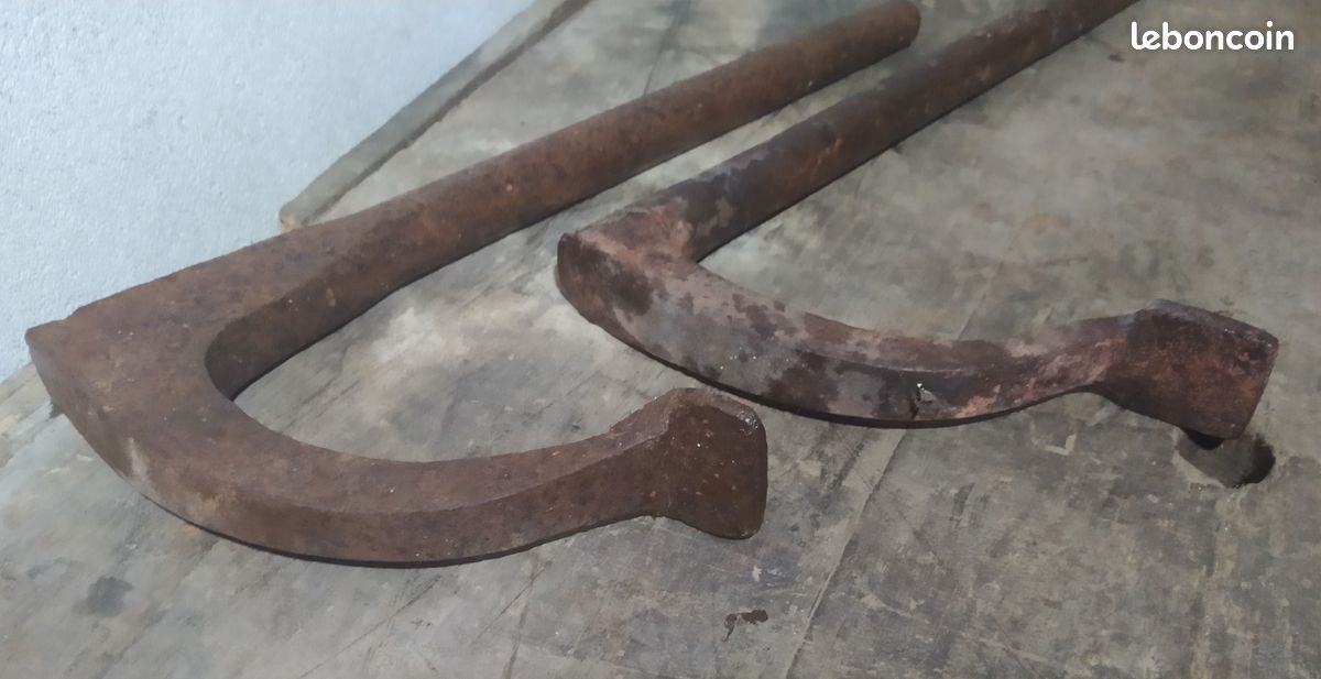 Etabli ancien en bois 195x70x72 (image 9)