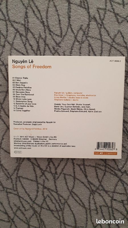 CD Nguyên Lê - Songs of Freedom (image 2)