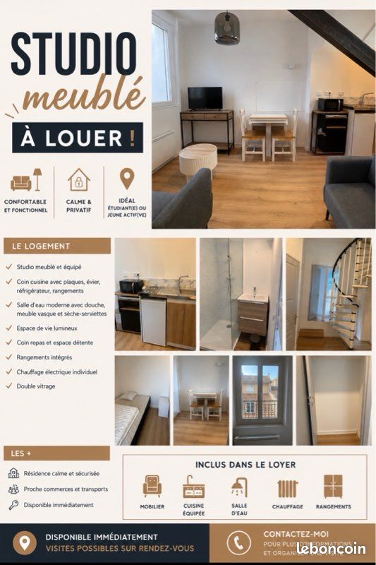Appartement 1 pièce 25 m² · à Vienne · 25 m² · 550 €