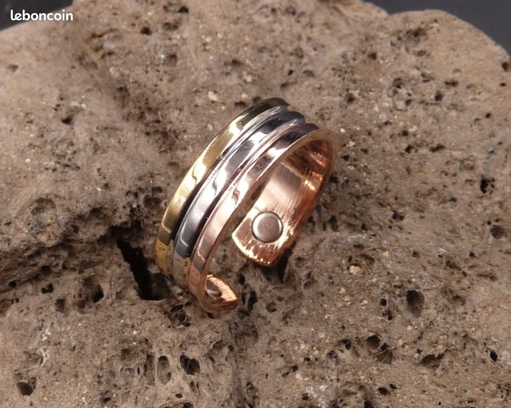 Bague En Cuivre Avec Aimants - Soulagement Des Douleurs D'arthrose Et Rhumatismes