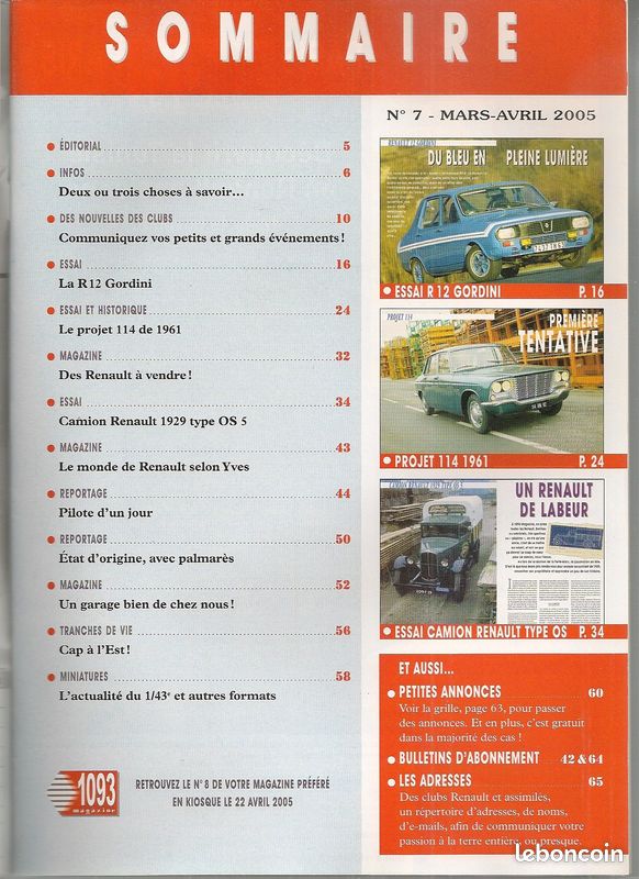 AUTOMOBILE / HISTOIRE LA R12 GORDINI EN COUPE / Article sur 8 pages - eBay