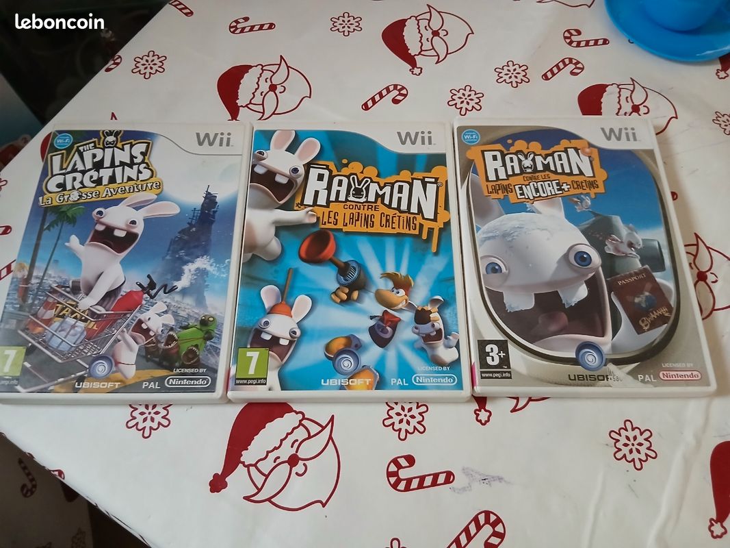 Lot De 3 Jeux Wii – Les Lapins Crétins – VF – Envoi Rapide