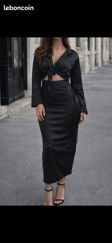 Robe Longue Noire Femme AX PARIS - Taille 10 - Neuf Avec Étiquettes - Style Robe De Bal
