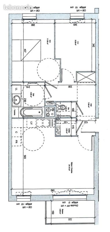 Appartement 3 pièces 60 m² · à Wasquehal · 60 m² · 1 000 €/mois