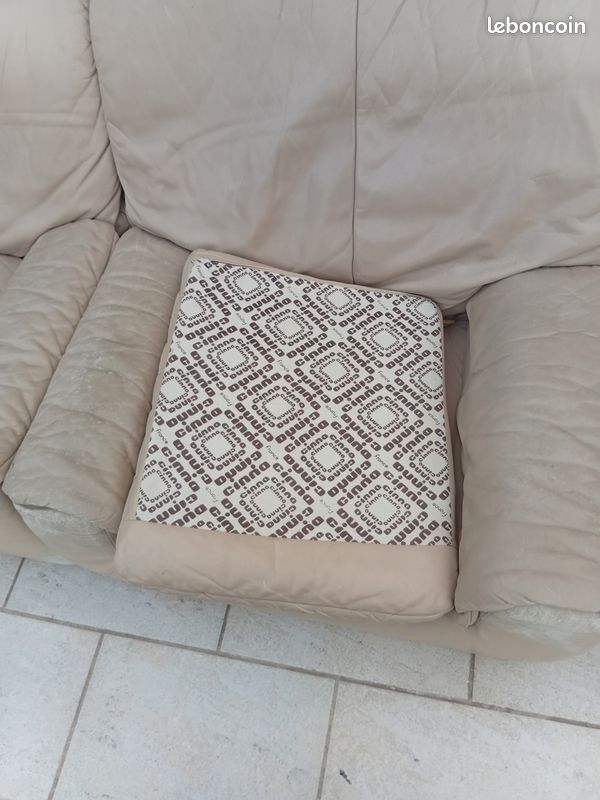 Canapé + 2 fauteuils cuir CINNA (image 3)