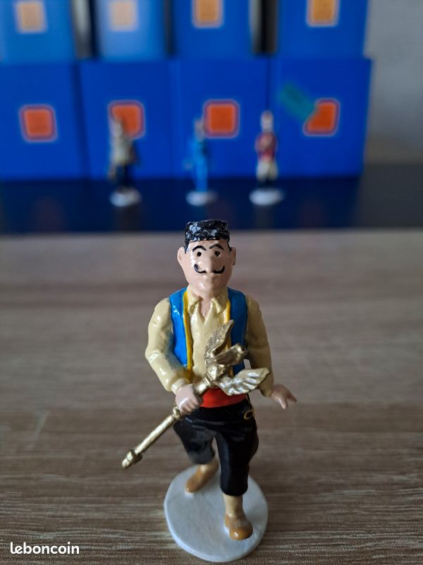 Tintin - 3 personnages de la carte de voeux 1972, série 12 - 46540