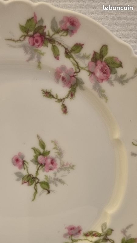 Lot 7 assiettes haviland limoges modèle sylvia (image 4)