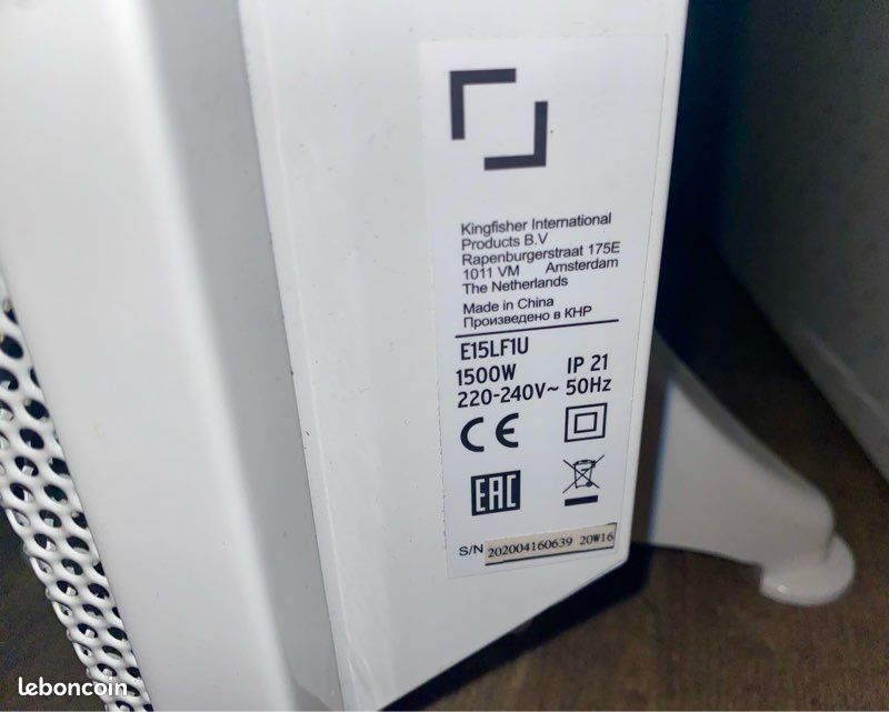 2 radiateur électrique rayonnement 1500 watts (image 4)