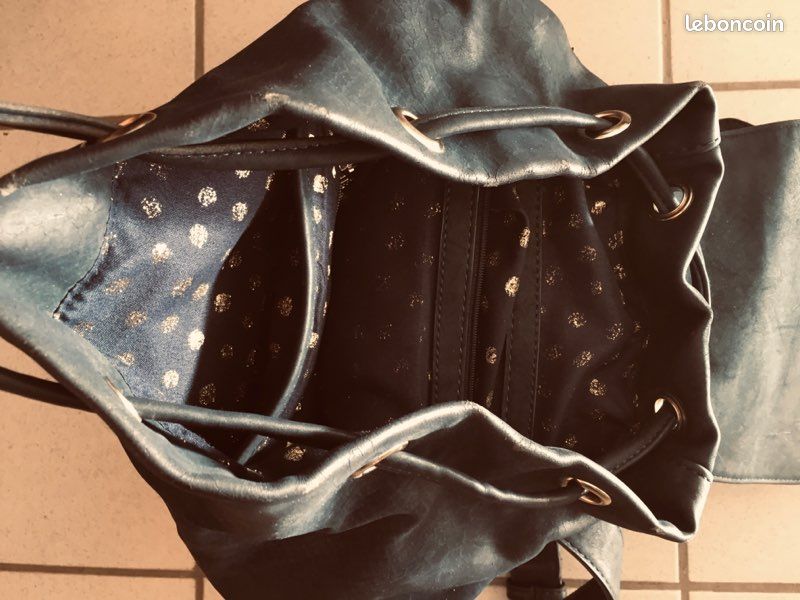Sac à dos bleu cuir Desigual (image 1)