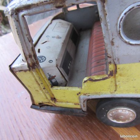 Camion Bernard Porte-autos Joustra – Jouet Ancien En Tôle – Boîte D'origine