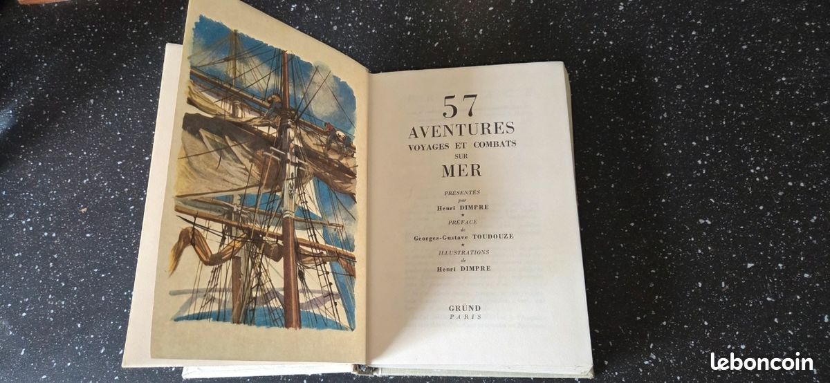 Vieux livre 57 aventures voyages et combats sur mer (image 5)